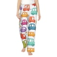 thumbnail image 2 of Lsque Doodle Cars Print Women's Pajama Pants, Lounge Pant - Comfortable Home Wear,Elastic Waistband, Stylish Design-Small, 2 of 9