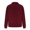 thumbnail image 5 of Fznquz Half Zip Mens Polo Shirts Collar Winter Red Shirts Trendy Casual Long Sleeve Big and Tall Mens Clothes, 5 of 6