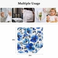 thumbnail image 5 of Cloth Napkins Set of 4 - 20x20 Inches, Blue Flowers Washable Reusable Table Napkins, Spring Watercolor Leaves Floral Plants Soft & Absortbent Dining Napkin for Party Wedding Hotel Restaurant, 5 of 8