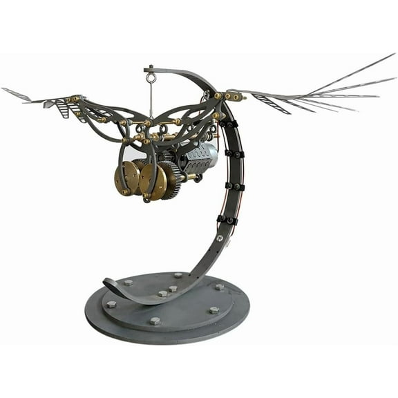3D Metal Puzzles for Adults- DIY Large Bird 3D Metal Model Kits with Movable Wings, Bird Figurines 3D Puzzle Building Kits, Hobbies for Adults Men Women, Steampunk Decor Gift