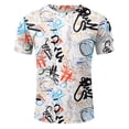 thumbnail image 4 of JAJAHO Mens Short Sleeve T Shirt Funny Printed Crew Neck Regular Fit Summer Top Casual Daily Wear Graphic Tee Stylish Tops, 4 of 4