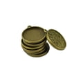 thumbnail image 4 of de 12 piezas de constelación del zodíaco, bisel vacío, ajuste de cabujón de para accesorios de joyería de 25 mm o 1 '' C Hugo Conector, 4 of 8