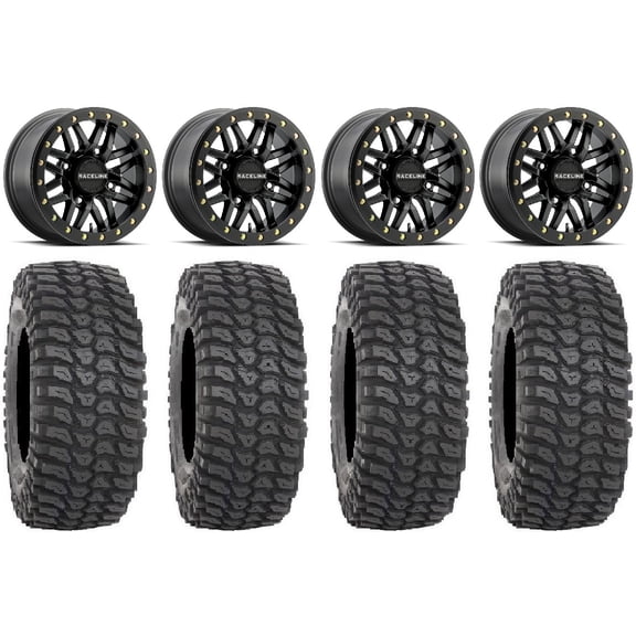 Raceline Ryno Bdlk 15" Bk Wheels 35" XCR350 Tires Polaris RZR XP 1000 / PRO XP / Ranger XP 900/1000