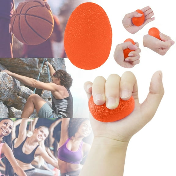 xaoyunyn Training Finger Strength Exerciser High Elastic Silicone Egg Hand Grip Stress Relief Balls for Adults Arthritis Pain Relief and Muscle Strength Enhancement
