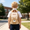 thumbnail image 2 of CUZIBR Cute Cartoon Toddler Backpack Lightweight Kids Rucksack With Padded Adjustable Straps Multi Zipper Pockets Spacious Book Bag For Boys Back To School, 2 of 5