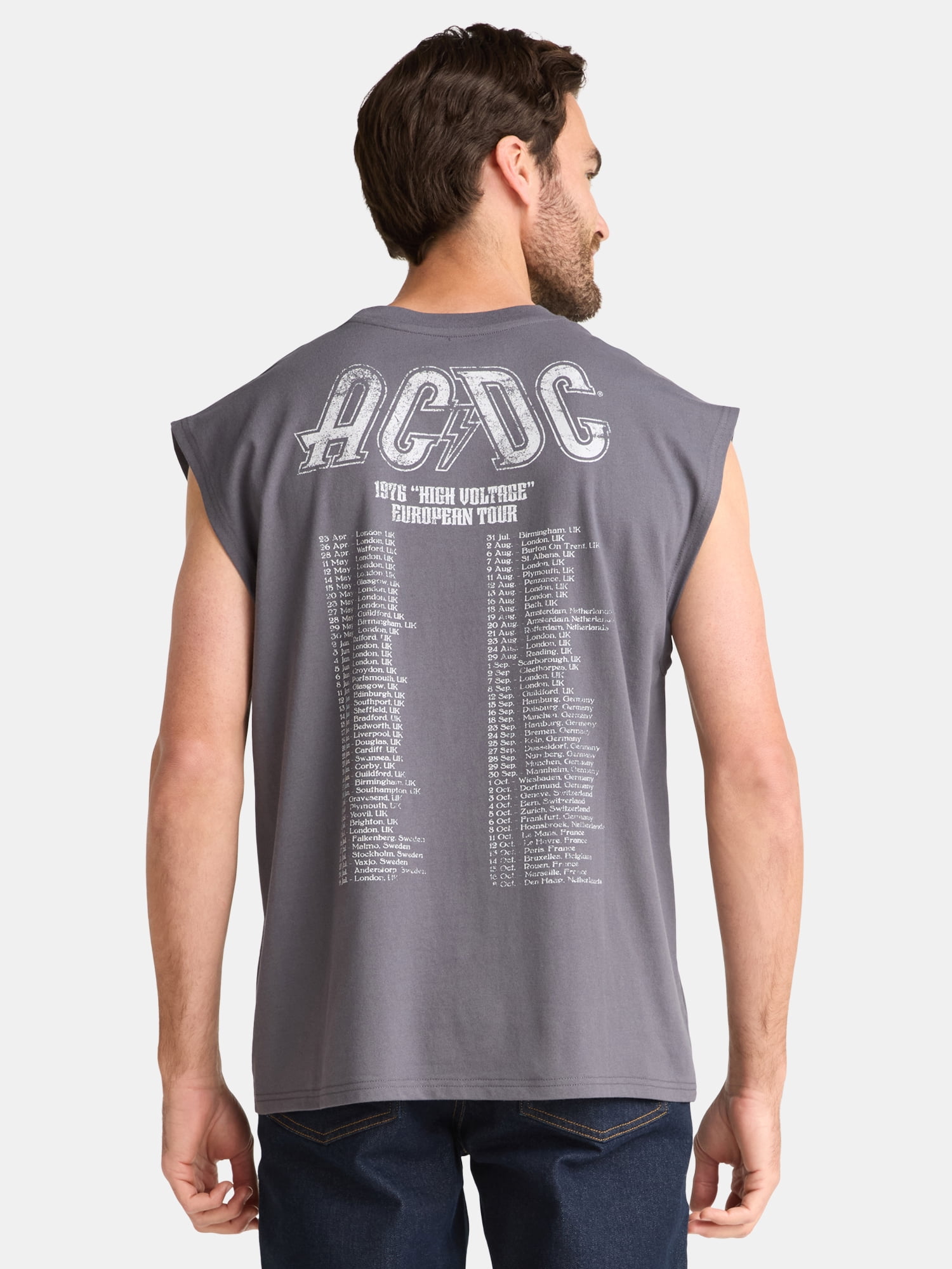 AC/DC Men's & Big Men's Graphic Muscle Tank, Sizes XS-3XL