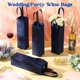 thumbnail image 5 of Bolsas de regalo para vino Windyun, 100 unidades, azul marino, 35 x 9 x 10 cm, 5 of 6