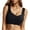 Black, variant on Seamless Wireless Sports Bra For Women Comfort Sleep Bra With Back Support Ideal For Yoga And Everyday Use Plus Size Bras Black