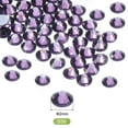 thumbnail image 2 of Uxcell 2880 Pcs Strass Hotfix Gemas de Cristal de Fondo Plano SS6 2mm Púrpura, 2 of 5