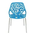 thumbnail image 3 of LeisureMod Modern Asbury Dining Side Chair With Chromed Legs in Blue Set of 2, 3 of 7