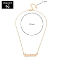 thumbnail image 4 of Bijoux en Liquidation Nouvelle Mode Collier 12 Collier Alphabet Anglais Or, 4 of 6