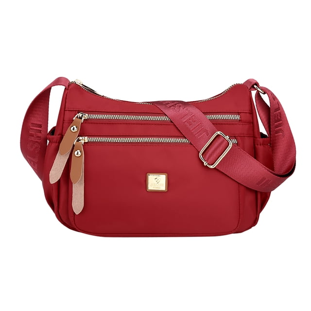 Fashion Multicolor Nylon Fabric Large Capacity Zipper Adjustable Shoulder Strap Messenger Bag Work Bags for Women