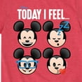 thumbnail image 3 of Disney Emoji - Today I Feel - Toddler And Youth Short Sleeve Graphic T-Shirt, 3 of 5