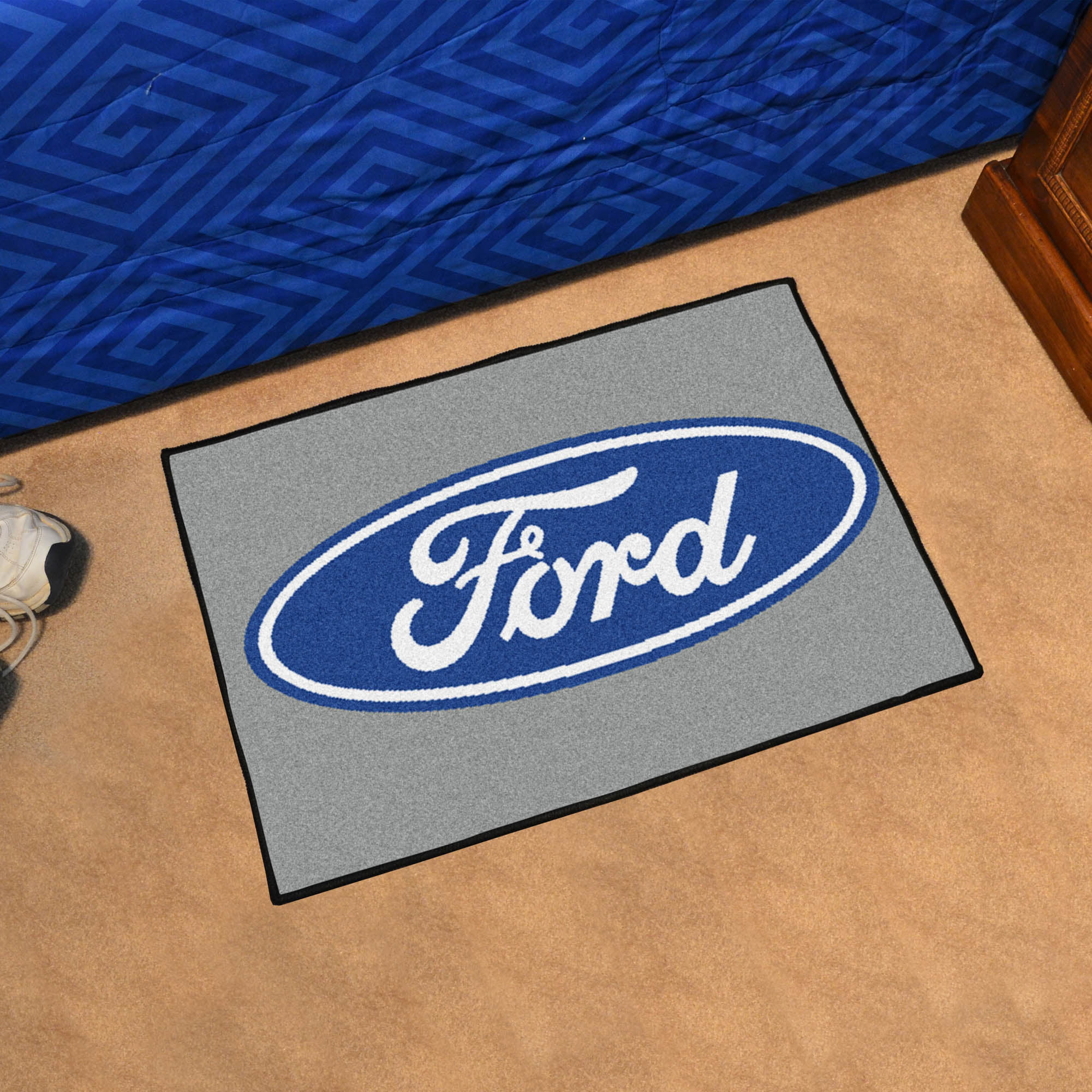 Original Ford Plum Logo NASCAR Carpet Starter Mat Mat Floor Mat Rug 