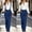 Blue, variant on Womens High Waist Bootcut Dress Pants - Pink Stretch Flare Trousers with Detachable Suspenders for Work Office,Size 2XL