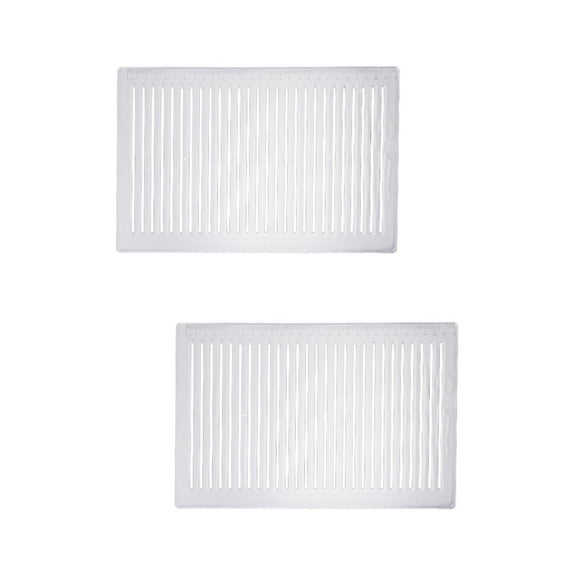 Set of 2 Multifunctional Grid Ruler Line Drawing Examination