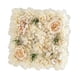 thumbnail image 4 of Panel de pared con flores artificiales, paneles decorativos de flores de seda, tapete floral de rosas champán, 4 of 9