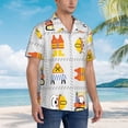 thumbnail image 3 of Fuzoiu Construction Equipments Worker Print Hawaiian Shirt for Men, Summer Beach Casual Short Sleeve Button Down Shirts, Men’s Beach Summer Shirts with Pocket,Large, 3 of 7