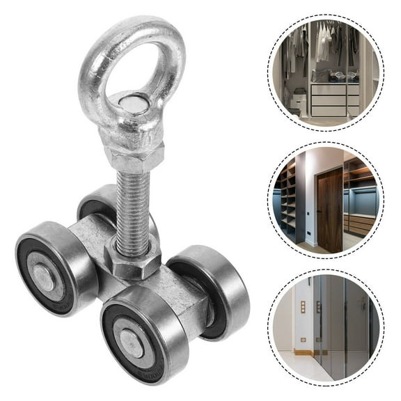 WHAMVOX Heavy Duty Gate Wheel Strut Channel Trolley Pocket Door Roller Sliding Cabinet Door Pulley Sliding Glass Mute Barn Door Roller