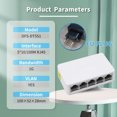 thumbnail image 1 of 5 8 Ports UTP RJ45 Gigabit Ethernet Switch 1000 Mbps Mini Network Switches VLAN Ethernet Splitter Lan Hub Switch 5Port 100M EU PLUG, 1 of 6