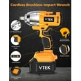 thumbnail image 2 of MORI Brushless Impact Wrench 1/2 Inch Cordless Impact Wrench,Max Torque 700N.m Impact Gun 515 ft-lbs for Car Tiers, 2 of 7