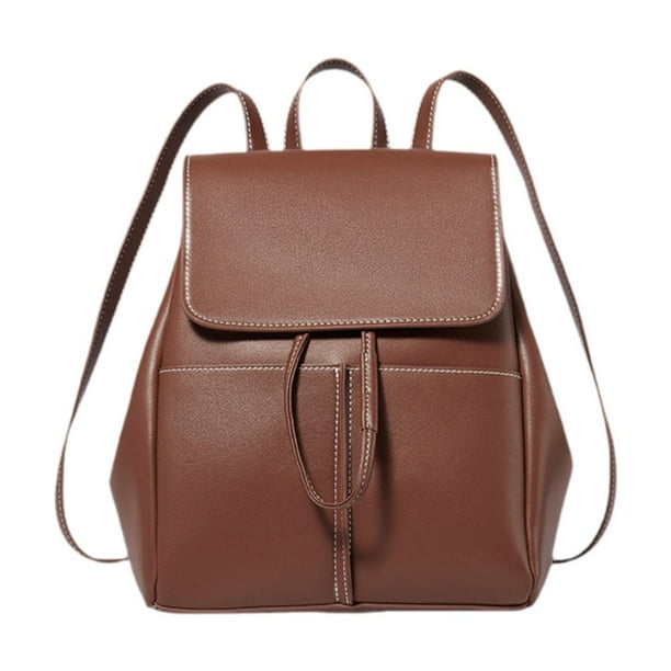Mochila informal, bolso de trabajo, mochila de moda para uso diario, para viajes, citas al aire libre. Marrón