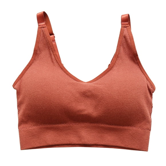 Sujetadores deportivos para mujer Ropa deportiva elástica y transpirable Ropa interior de fitness para yoga, gimnasio, entrenamiento, fitness (marrón)