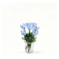 thumbnail image 2 of Horivan Handmade Glass Flower Arrangement Mini Vase Decorative Centerpiece for Desk, 2 of 7