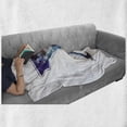 thumbnail image 6 of Science Party Soft Flannel Fleece Blanket, Cocktail Silhouette and Open Universe Inside Sketch on Plain Background, Cozy Plush for Indoor and Outdoor Use, 50" x 70", White Multicolor, by Ambesonne, 6 of 6