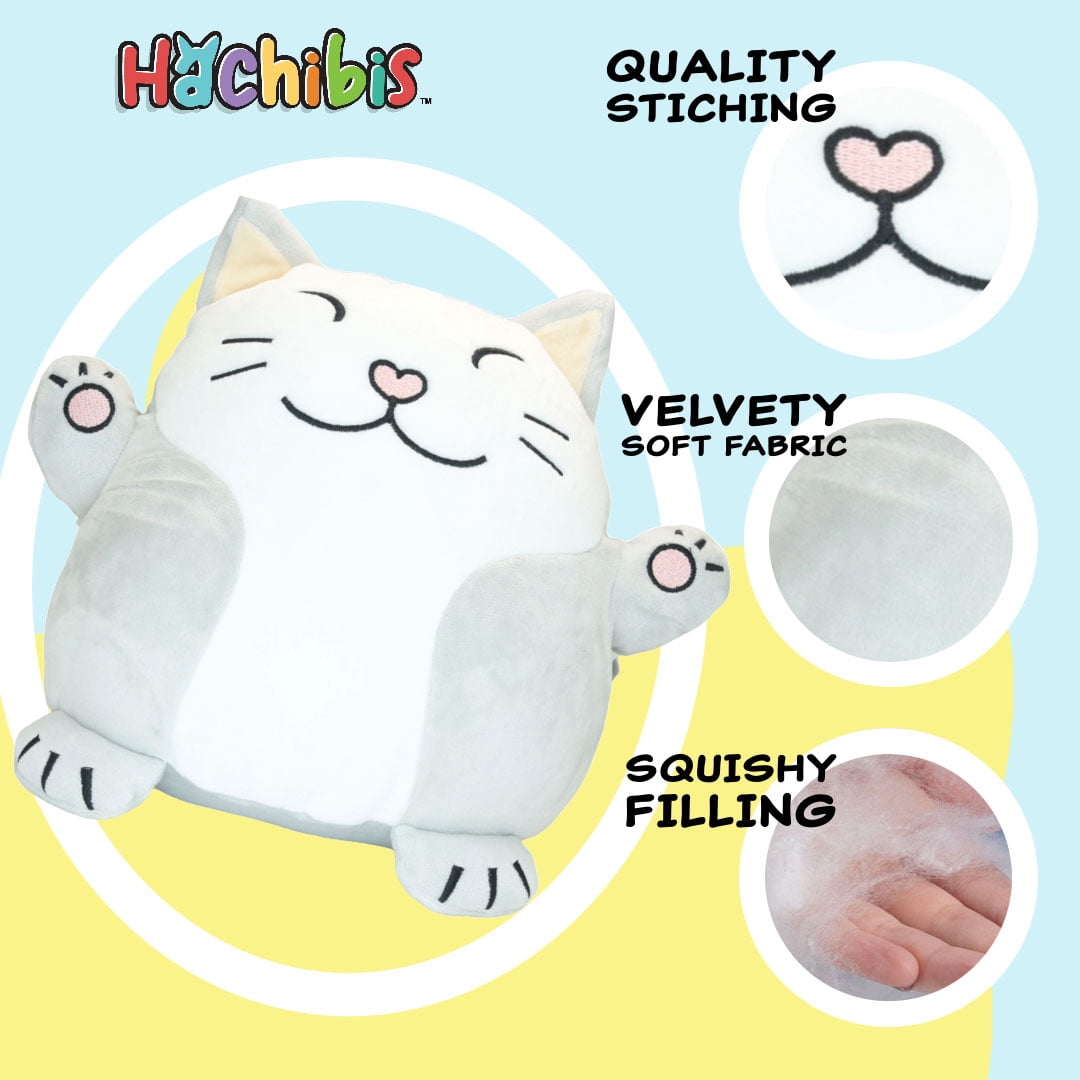 10-Pack Bulk Stuffed Animals – 8-inch Round, Soft, Squishy Hachi Dog, Neko Cat, and Dargon Dragon Pillow Toys for Kids – Perfect Gifts, Parties, Prizes and Playtime