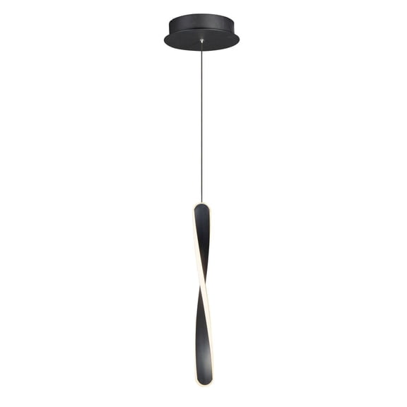 ET2 Pirouette 1-Light LED Pendant - Black - E24151-BK