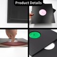 thumbnail image 2 of 20Pcs Paper Vinyl Record Sleeves 7" Paper Sleeves Protection Paper Covers for Singles Vinyl Records Square Outer Album Covers Vinyl Jacket Covers with Holes for Storage (Black), 2 of 7