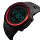 thumbnail image 3 of reloj deportivo digital Reloj Para Hombre, Cronómetro Impermeable - Rojo rojo Fanmusic reloj deportivo digital, 3 of 6