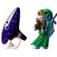 thumbnail image 2 of Cerámica de 12 hoyos Alto C Legend of Zelda Pottery con cancionero (cordón para el cuello) - Azul, 2 of 2