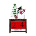 thumbnail image 2 of Adornos navideños, adornos navideños, regalos navideños, adornos navideños de calendario pintados, lindo Papá Noel, muñeco de nieve navideño, decoración navideña de madera para el hogar, oficina, escr, 2 of 6