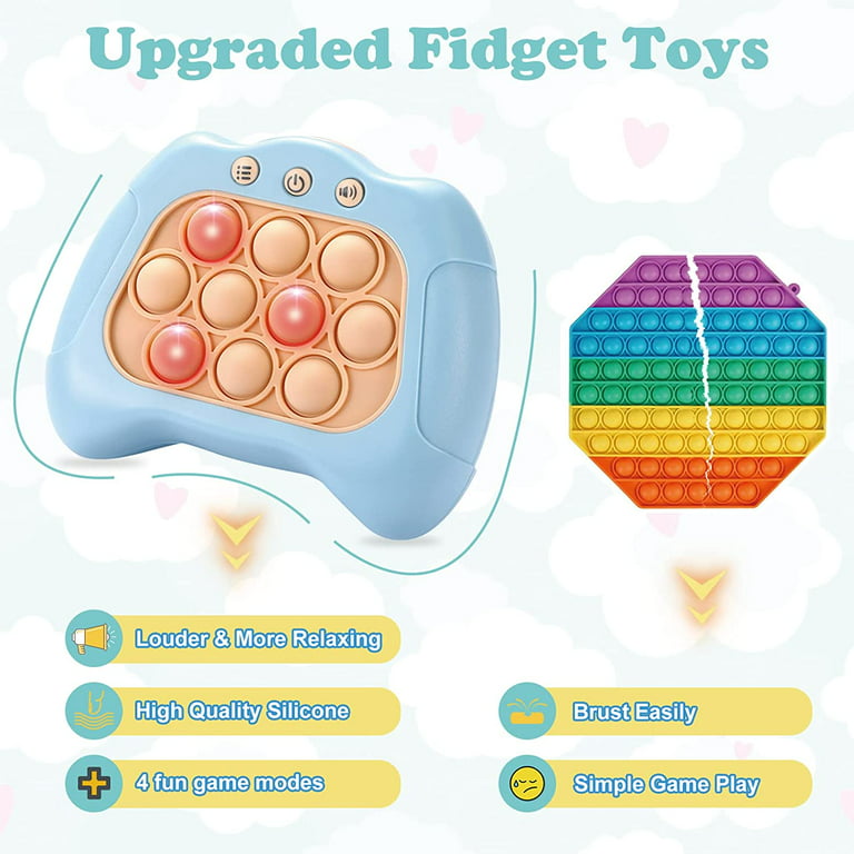Early Childhood Educational Game Console, Pop It Fidget Toy, Quick