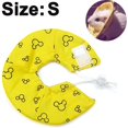 thumbnail image 1 of Ruff Neck Collar Protective Collar Wound Healing Dog Collar Cone Protection Smart Collar Safety for Small Animals Squirrel Guinea Pig Rat, Yellow, S, 1 of 1