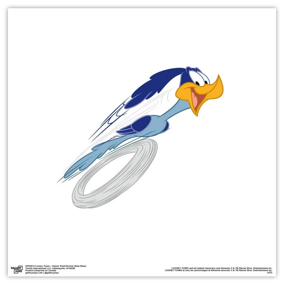 Gallery Pops Looney Tunes - Classic Road Runner Beep Beep! Wall Art, Unframed Version, 12" x 12"