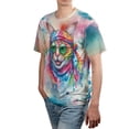 thumbnail image 4 of Hippie Manx Portrait Watercolor Tie-Dye Vintage Styles All Over Print 3D Shirt Unisex Merch Cat Lover Kitten Owner Gifts - 00014, 4 of 6