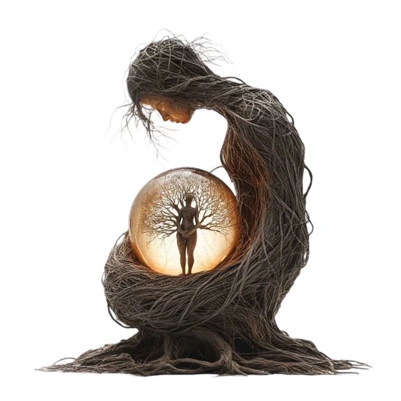 Bohemian Desktop Ornament Art Style Acrylic Plaque Statue Home Decoration for Living Room and