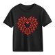 thumbnail image 1 of Blusas y camisas de manga corta con cuello redondo para niños y niñas, camisetas gráficas de manga corta, blusas con estampados bonitos para la temporada escolar., 1 of 9