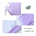 thumbnail image 4 of KaLI_store Plus Size Swimsuit for Women Womens High Waisted Swimsuits Two Piece High Neck Bathing Suits Cutout High Cut Cute Bikinis Purple,XL, 4 of 5