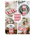 thumbnail image 3 of Red Pink Striped Cloth Napkins Set of 6 Reusable Dinner Napkins, Farmhouse Stripes Simple Art Cocktail Napkin Washable Table Napkins for Wedding/Holiday Party/Baby Shower 20"x20", 3 of 7