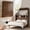 Dark Brown, variant on Mjkone Electric Full Size Murphy Wall Bed,Multifunctional Automatic Wall Bed with Shelves,Space-Saving Foldable Cabinet Bed for Bedroom,White
