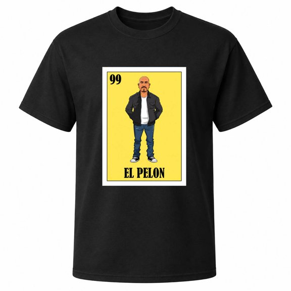 El Pelon Loteria Card Graphic T-Shirt, Unisex Classic Fit, Cotton-Rich 180 GSM, Front Print