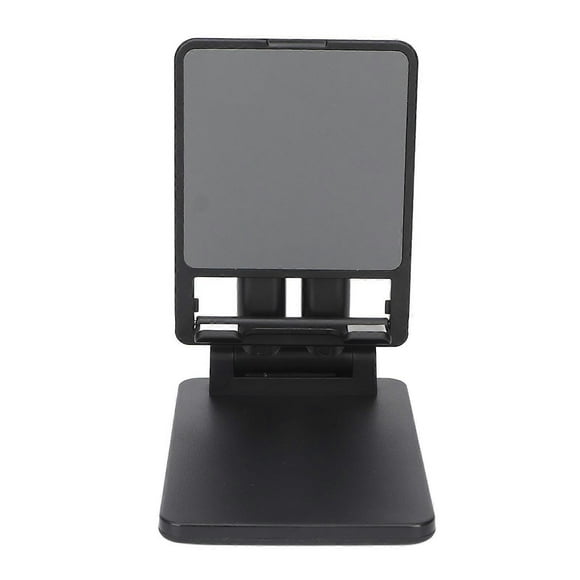 Foldable Desktop Phone Holder Dual Rod Stand for iPhone Tablet Smartphone Live Recording Black