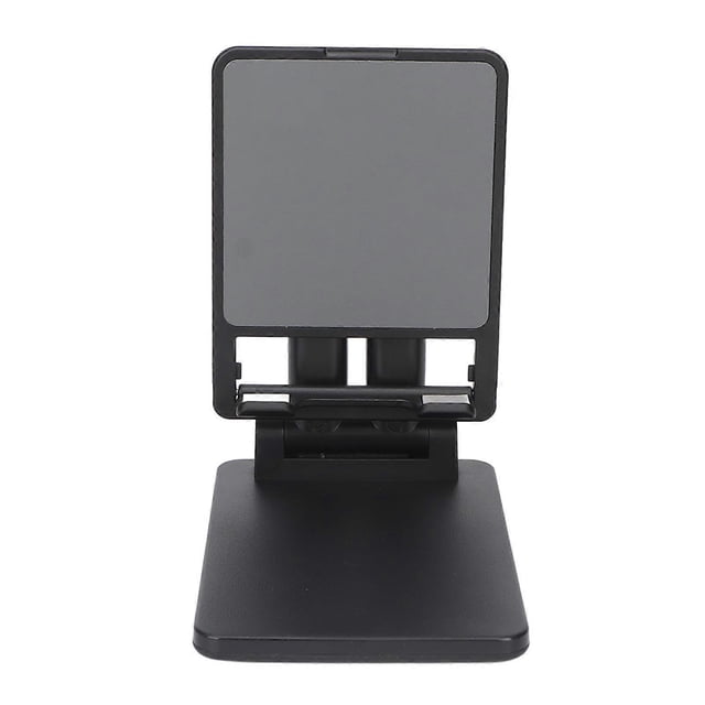 Foldable Desktop Phone Holder Dual Rod Stand for iPhone Tablet Smartphone Live Recording Black