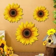 thumbnail image 5 of DefiDgd 3pcs Sunflower Wall Decor Wood Sunflower,Wall Farmhouse Flower Hanging Decorations For Home Office Tables Kitchen Farmhouse,Gift for Friend Family Teacher, 5 of 5