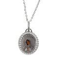 thumbnail image 1 of Medalla virgen de Guadalupe Medalla Italiana Busto semi ovalada color orilla diamantada, 1 of 3