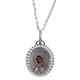 thumbnail image 1 of Medalla virgen de Guadalupe Medalla Italiana Busto semi ovalada color orilla diamantada, 1 of 3